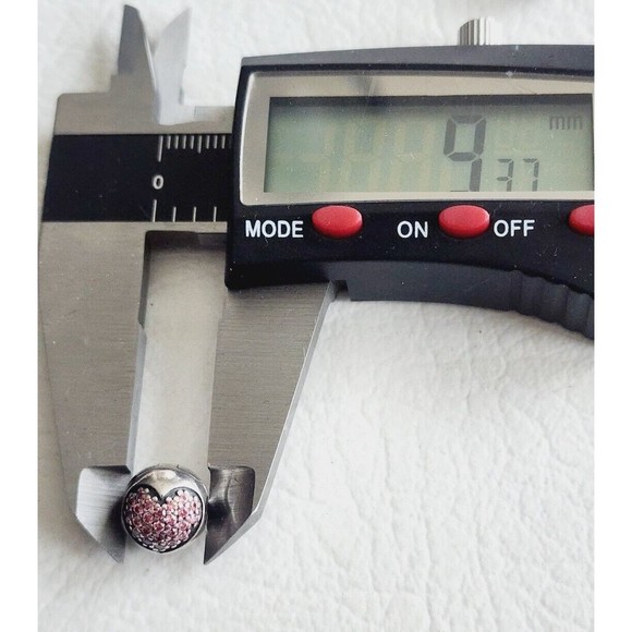 Pandora 925 Textile Multi String Bracelet  Pink Pave CZ Heart / 2 Heart Clips - Picture 14 of 14